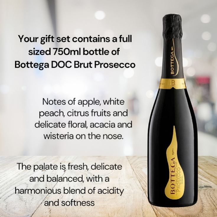 Bottega Prosecco & "50 & Fabulous" Slate Coaster Gift Set product image