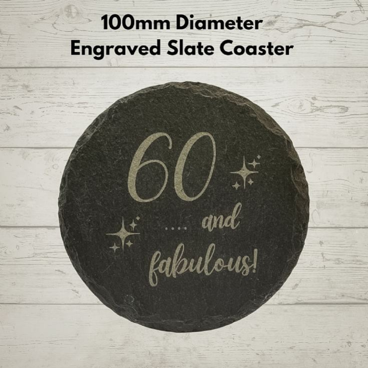 Bottega Prosecco & "60 & Fabulous" Slate Coaster Gift Set product image