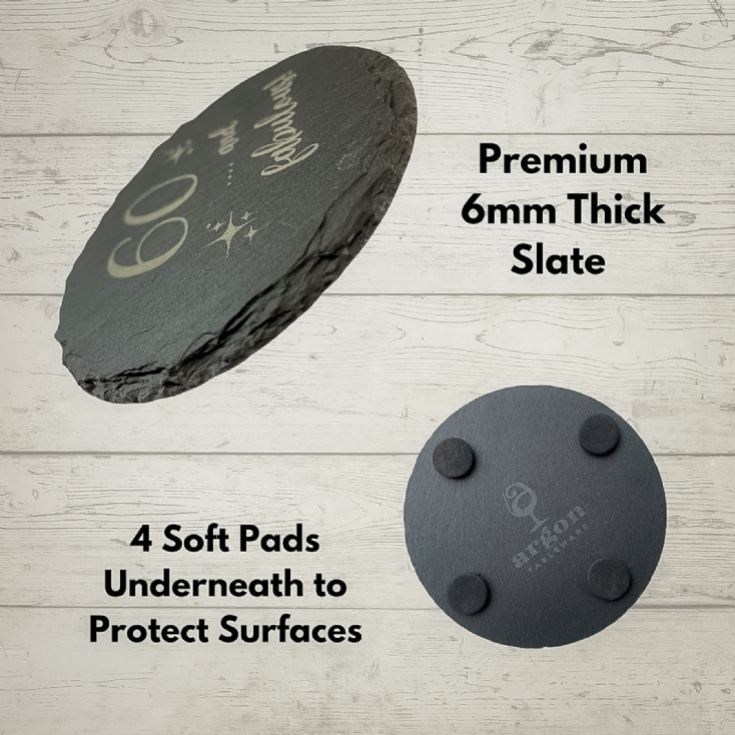 Bottega Prosecco & "60 & Fabulous" Slate Coaster Gift Set product image