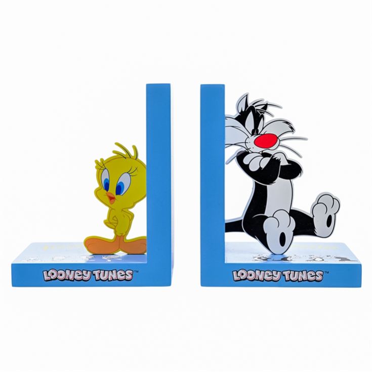Warner Bros Looney Tunes Tweety And Sylvester Wooden Bookends product image