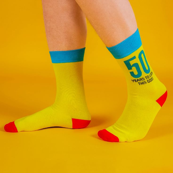 Funny 50th Socks for Men product image