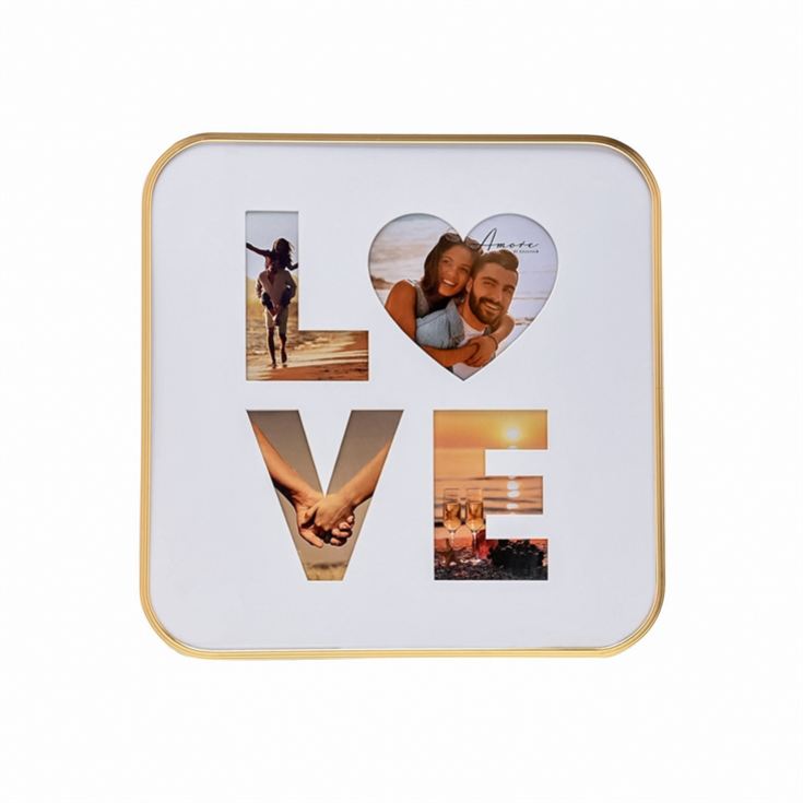 Gold Love Collage 4 x Photo Frame product image