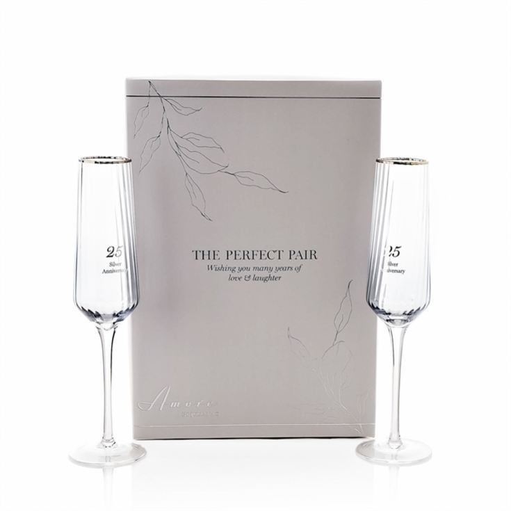 25th Anniversary Flute Glasses - Set of 2 product image