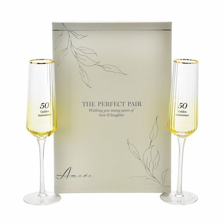 50th Anniversary Flute Glasses - Set of 2 product image