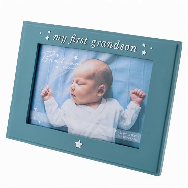 "My First Grandson" Photo Frame - 6" x 4" product image