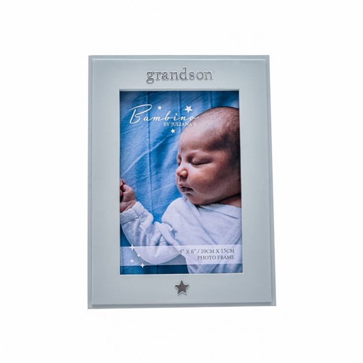 Grandson Blue Resin Photo Frame - 4" x 6" product image