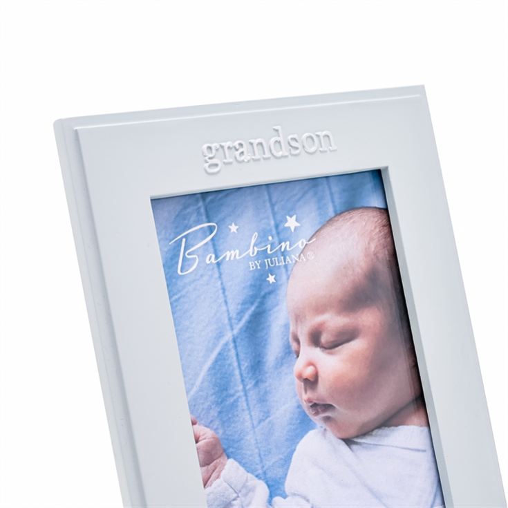 Grandson Blue Resin Photo Frame - 4" x 6" product image