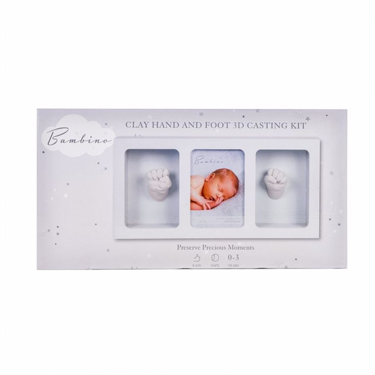White Triple Baby Photo Frame & Casting Kit product image
