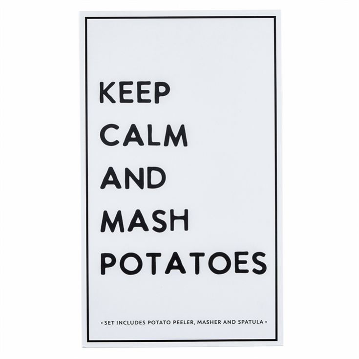 "Keep Calm and Mash Potatoes" Santa Barbara Mash Gift Set product image