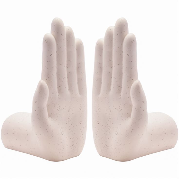 Set of 2 Bookends - Ceramic Hands product image