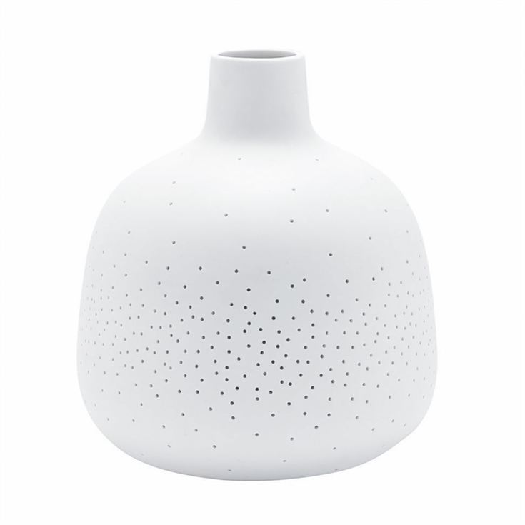 White Table Lamp with Dotted Shade product image