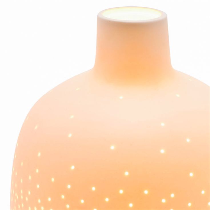 White Table Lamp with Dotted Shade product image