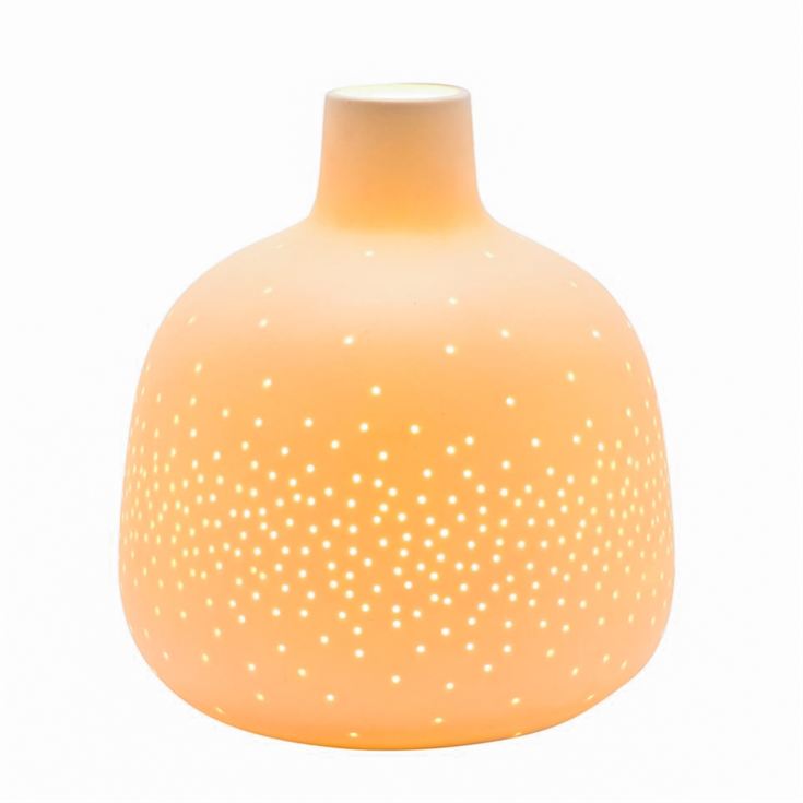 White Table Lamp with Dotted Shade product image