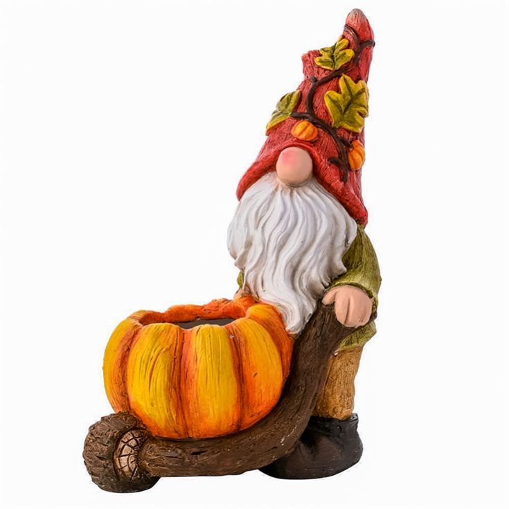 Autumn Gonk Pushing Pumpkin Wheelbarrow product image