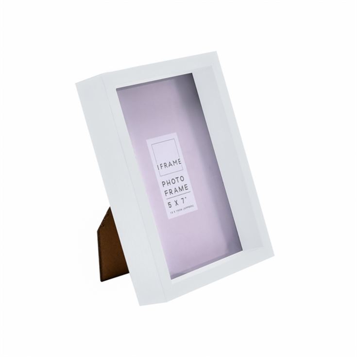 Set of 3 White Washed Effect Contemporary Photo Frames product image