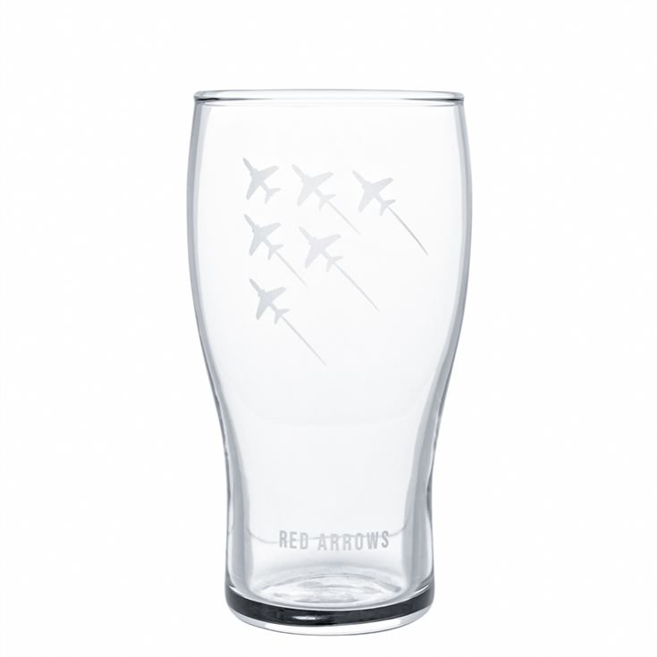 RAF Red Arrows Etched Pint Glass & Bottle Opener Set product image