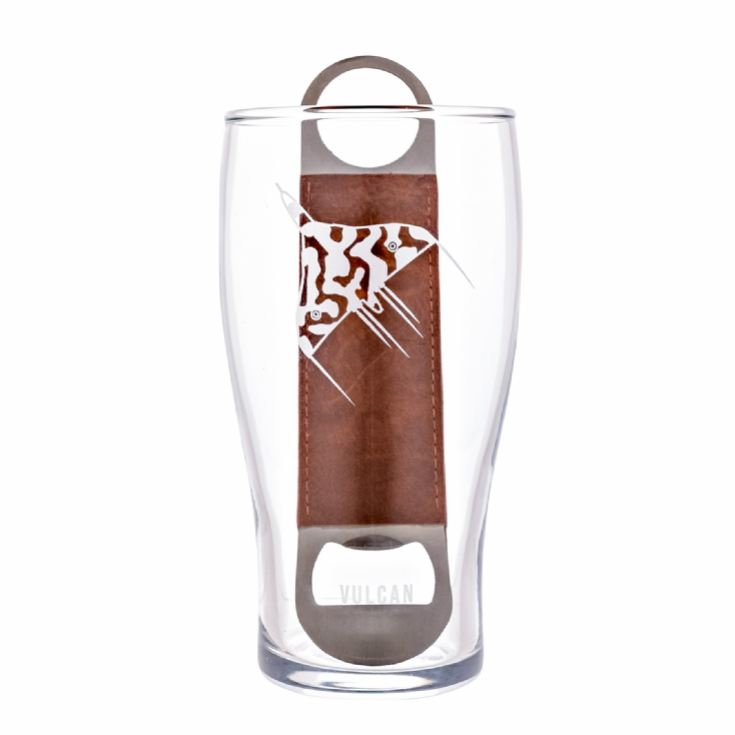 RAF Vulcan Etched Pint Glass & Bottle Opener Set product image