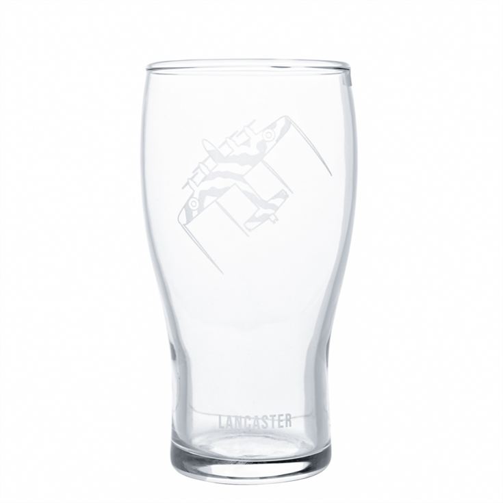 RAF Lancaster Etched Pint Glass & Bottle Opener Set product image