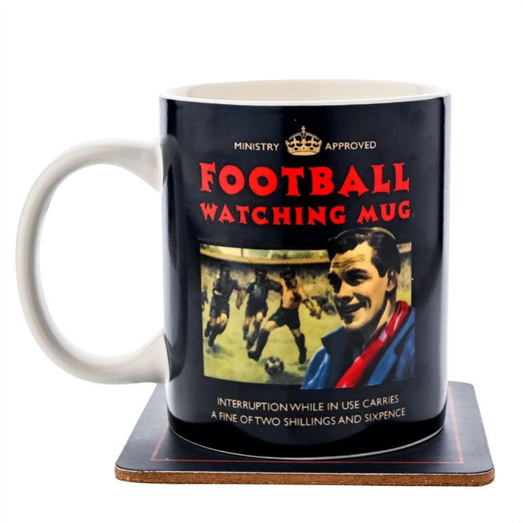 Civil Defence Football Watching Mug and Coaster Set product image