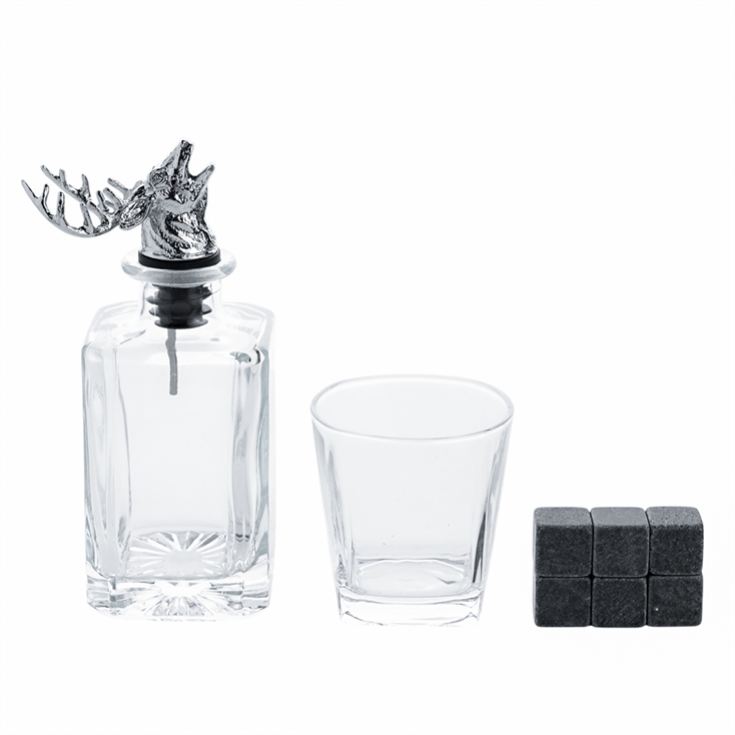 Whisky Stag Decanter, Glass & Cooling Stones Set product image