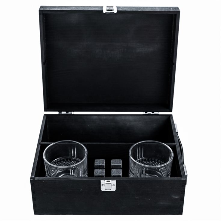 Whisky Glasses & Stones Bottle Gift Box product image