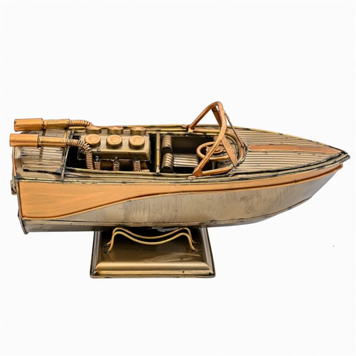 Decorative Speed Boat Metal Ornament product image