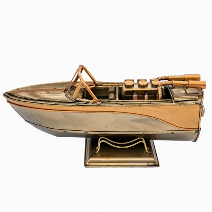 Decorative Speed Boat Metal Ornament product image