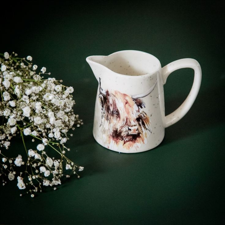 Meg Hawkins Highland Cow Ceramic Jug product image