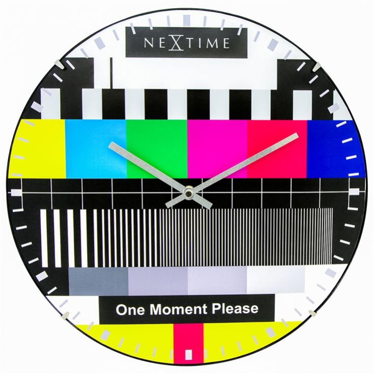 Testpage Dome Glass Multicolour Wall Clock product image