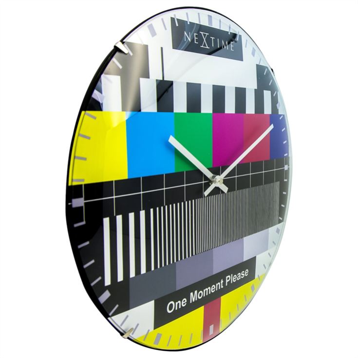 Testpage Dome Glass Multicolour Wall Clock product image