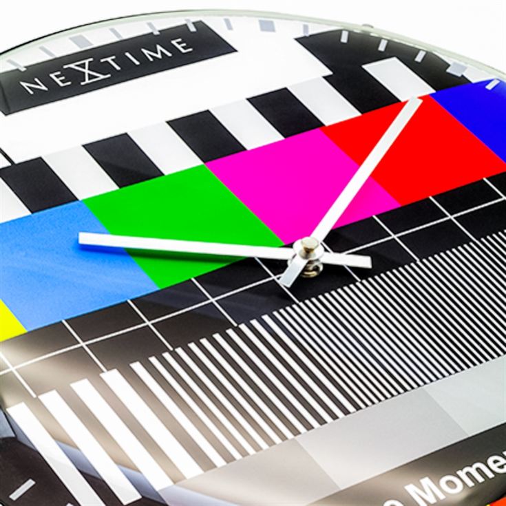 Testpage Dome Glass Multicolour Wall Clock product image