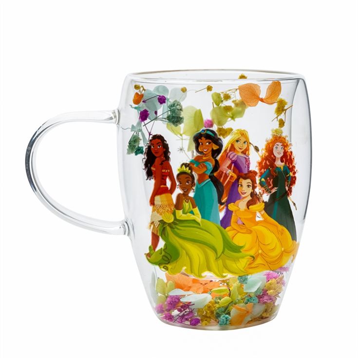 Disney Princesses Floral Glass Mug product image