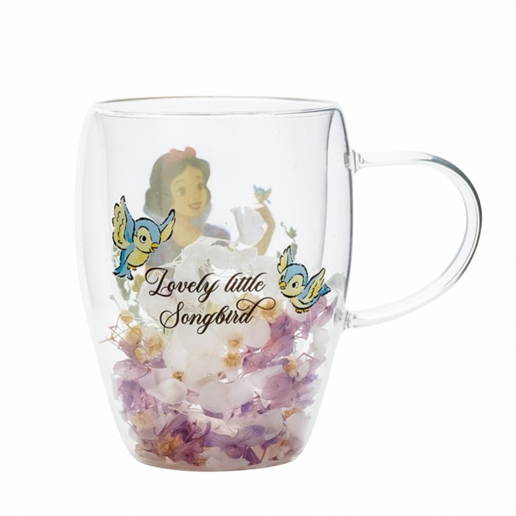 Disney Princess Snow White Floral Glass Mug product image