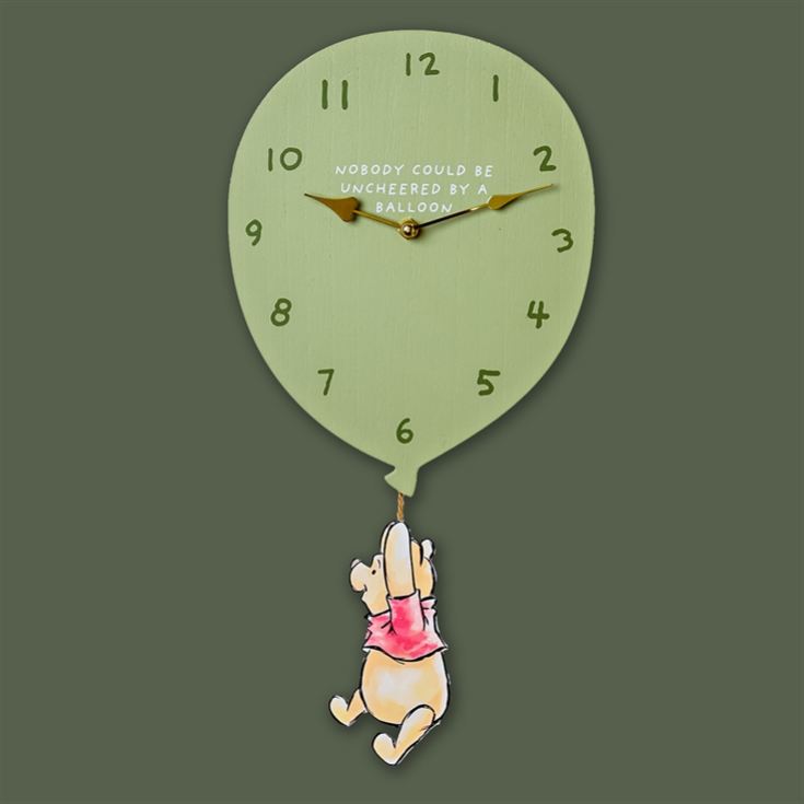 Disney Winnie The Pooh Balloon Wall Clock product image