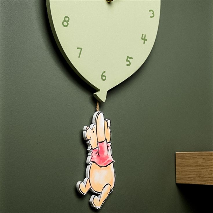 Disney Winnie The Pooh Balloon Wall Clock product image