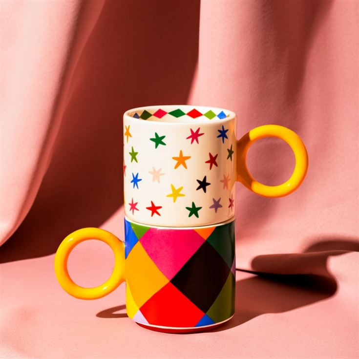 Raspberry Blossom Set of 2 Patterned Mugs product image