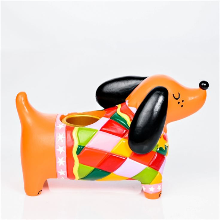 Raspberry Blossom Dog Shaped Candle Holder product image