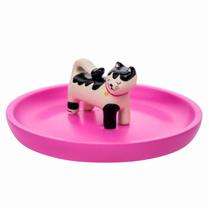 Raspberry Blossom Cat Trinket Dish product image