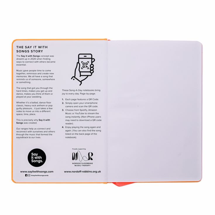 "Don't Worry be Happy" A5 Hardback Notebook - A Song a Day  product image