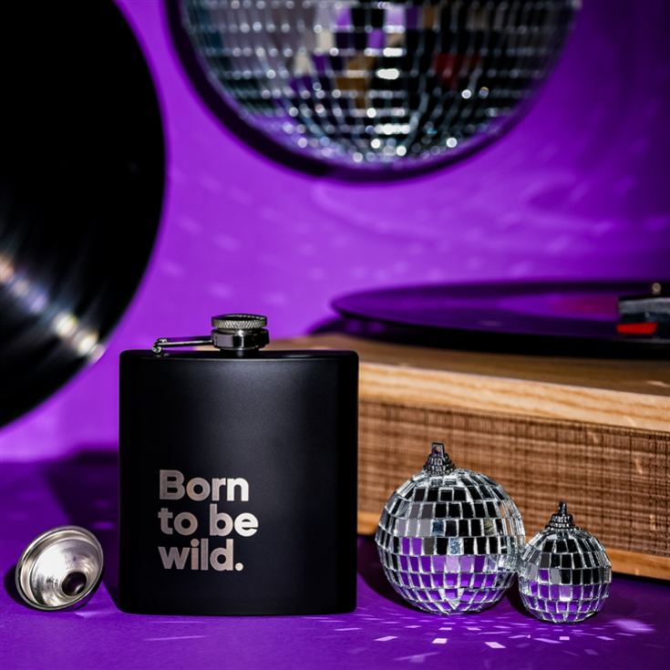 "Born To Be Wild" Say it with Songs Hip Flask product image