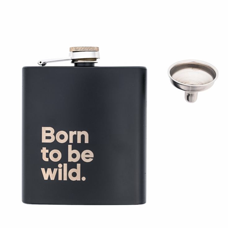 "Born To Be Wild" Say it with Songs Hip Flask product image