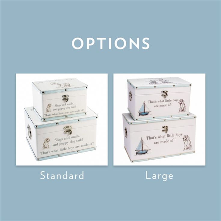 Set of 2 "Little Boys" Storage Boxes product image