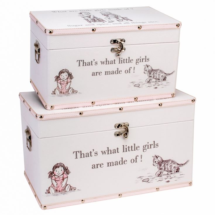Set of 2 "Little Girls" Storage Boxes product image