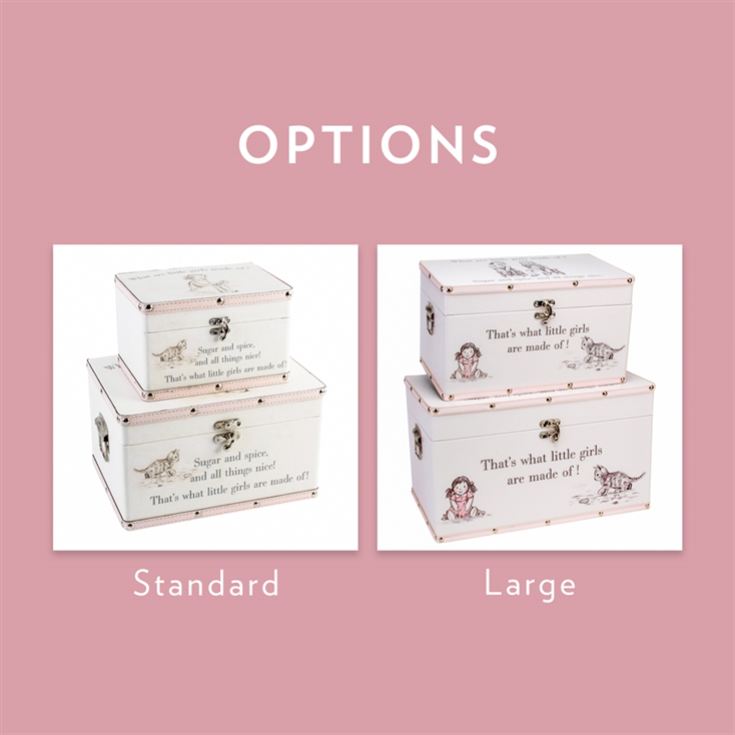 Set of 2 "Little Girls" Storage Boxes product image