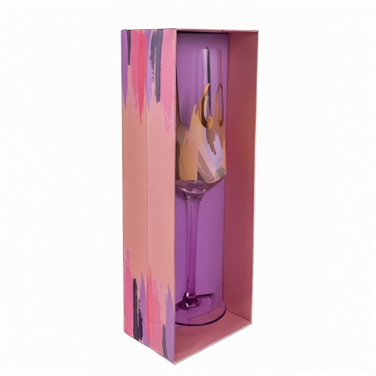 Brushstroke 60th Birthday Flute Glass product image