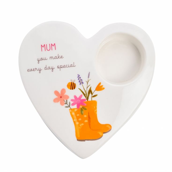 Love Life Ceramic Mum Tea Light Candle Holder product image
