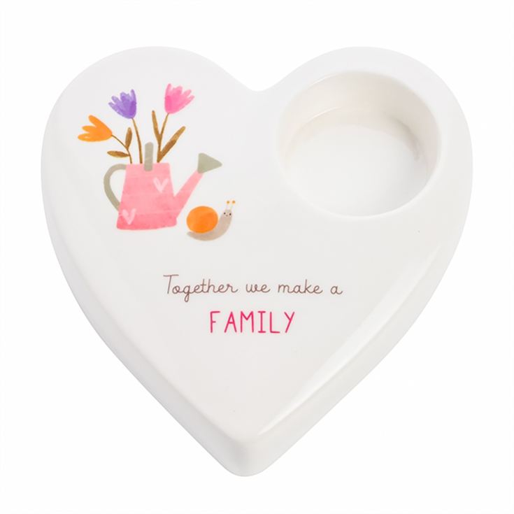 Love Life Ceramic Family Tea Light Candle Holder product image