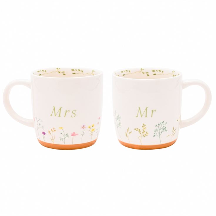 Love Story Mr & Mrs Ceramic Mugs product image