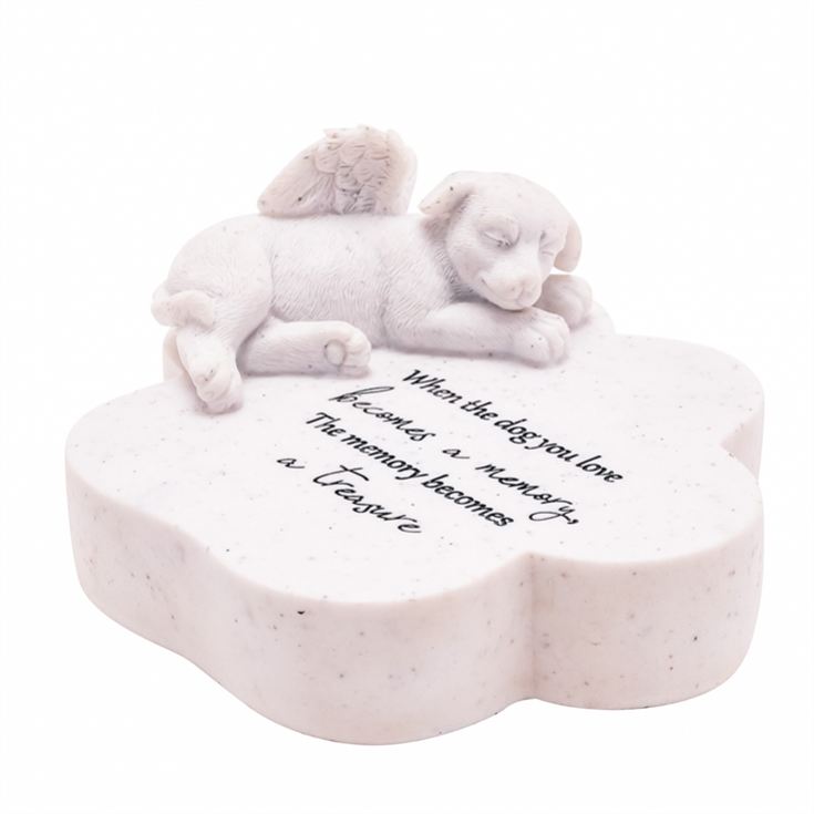"The Memory Becomes a Treasure" Dog Paw Memorial product image