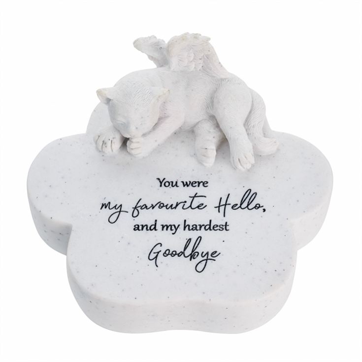 "You Were my Favourite Hello" Cat Memorial Plaque product image